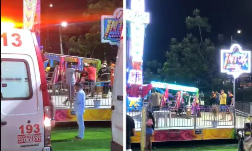 
				
					Irmãos ficam feridos após brinquedo despencar em parque de Salvador
				
				