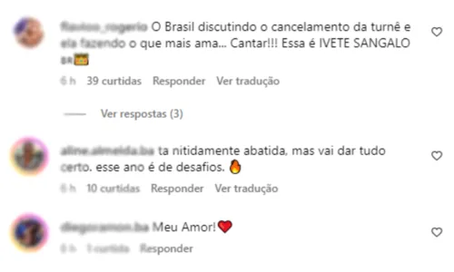 
				
					Ivete faz show após cancelamento de turnê e fãs reagem: 'Abatida'
				
				