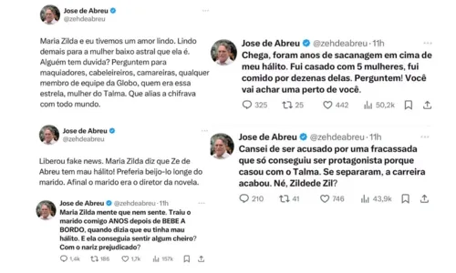 
				
					José de Abreu expõe traição de atriz famosa: 'Mulher baixo astral'
				
				