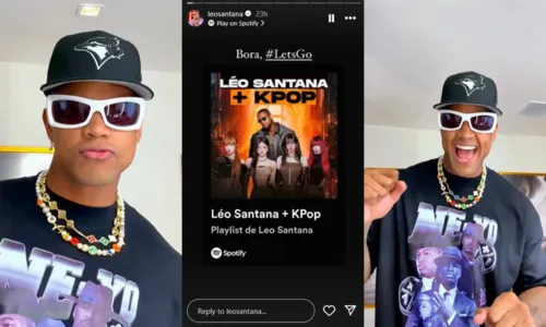 
				
					Léo Santana viraliza com versão pagodão de música KPOP
				
				