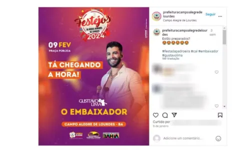 
				
					MP pede proibição de show de Gusttavo Lima em cidade em emergência
				
				