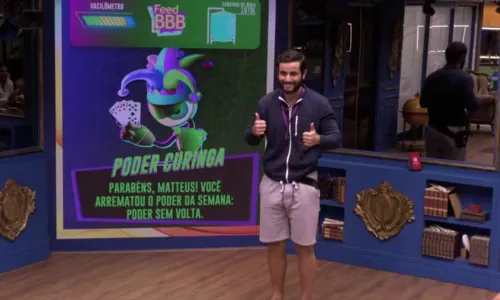 
				
					Matteus arremata Poder Curinga e pode vetar um emparedado no 'BBB 24'
				
				