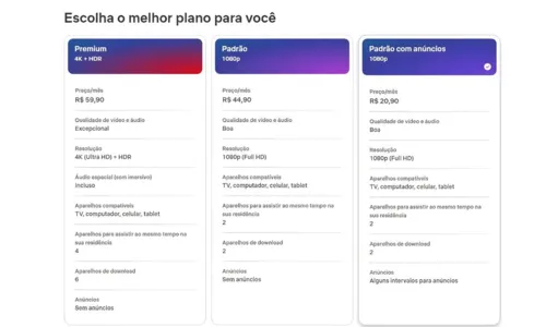 
				
					Netflix tem novo aumento de preços nas assinaturas; veja valores
				
				