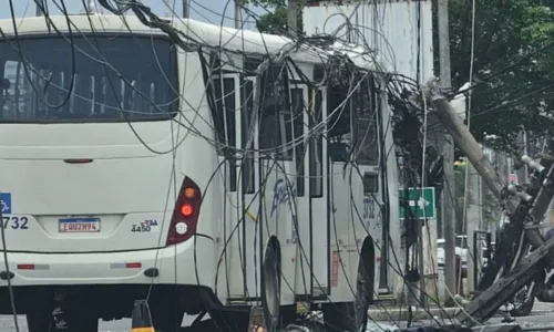 
				
					Ônibus bate em poste e afeta fornecimento de energia
				
				