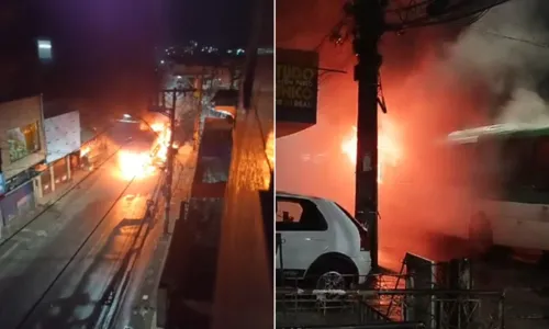 
				
					Ônibus é incendiado no bairro de São Marcos; vídeo mostra chamas
				
				