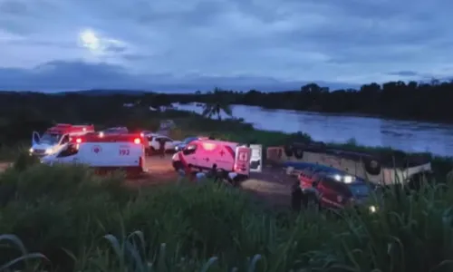 
				
					Ônibus que tombou na BA não tinha liberação para viagem
				
				