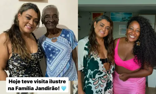 
				
					Preta Gil visita família de O Kanalha e curte almoço com Tia Má
				
				