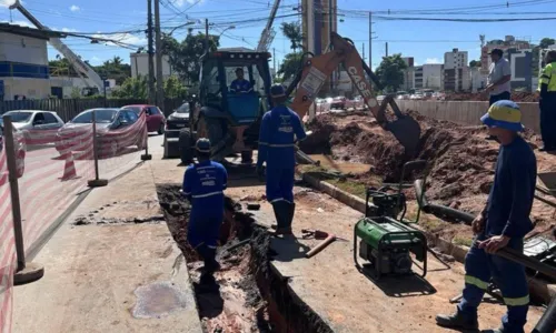 
				
					Reparo de tubulação que rompeu na Lucaia é concluído
				
				