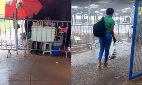 
				
					Terminal Águas Claras alaga novamente após chuva forte em Salvador
				
				