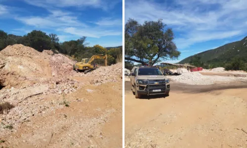 
				
					Toneladas de quartzito são apreendidas em garimpo ilegal na Bahia
				
				