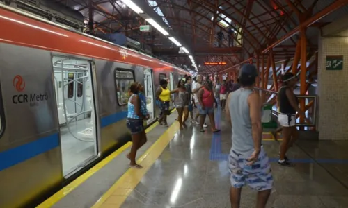 
				
					Trecho da linha 2 do metrô tem lentidão em Salvador
				
				