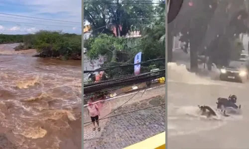 
				
					Vídeos: chuvas fortes causam transtornos em cidades da Bahia
				
				