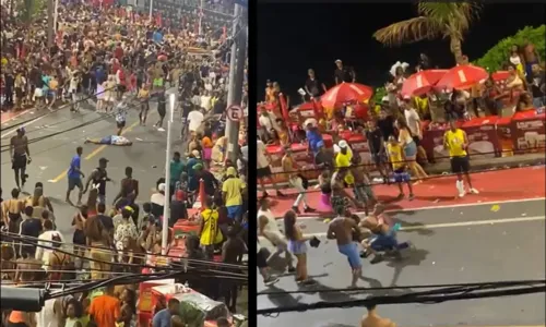 
				
					Vídeos flagram brigas entre foliões no Carnaval de Salvador; assista
				
				