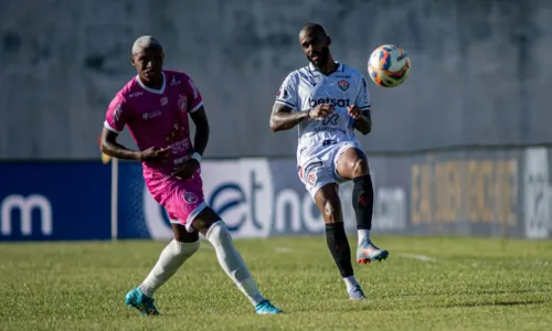 
				
					Vitória vence Barcelona de Ilhéus e abre vantagem na semi do Baianão
				
				