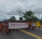 
                  Grupo realiza protesto na BR-101 pela morte de indígena na Bahia