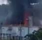
                  Tanque de óleo da Petrobras pega fogo e assusta moradores na Bahia
