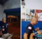 
                  Vídeo: PM agride mulher e leva garrafada na cabeça na Bahia