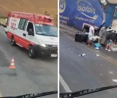 Três pessoas morrem após colisão entre ônibus e carreta na BR-116
