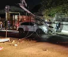 Vitória da Conquista: bairro sofre apagão após carro bater em poste