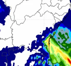 Frente fria chega em Itabuna com 40 mm de chuva até quinta-feira (17)