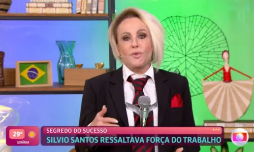 
				
					Ana Maria Braga aparece vestida de Silvio Santos; veja vídeos
				
				