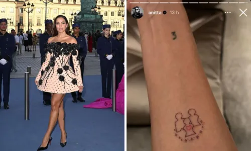 
				
					Anitta polemiza ao mostrar tatuagem ligada a 'constelação familiar'
				
				