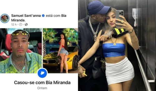 
				
					Após término polêmico, Bia Miranda 'se casa' e assume novo romance
				
				