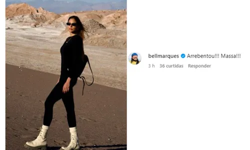 
				
					Bell Marques elogia Mari Gonzalez durante viagem com filho
				
				