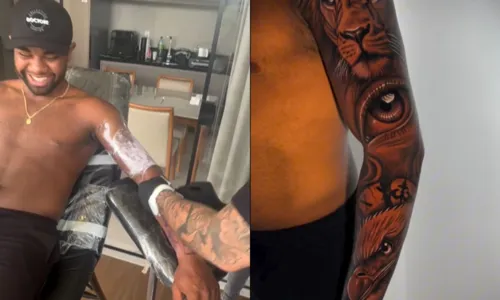 
				
					Davi, do 'BBB 24', surpreende ao 'fechar o braço' com tatuagens; veja
				
				