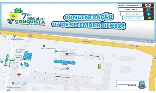 
				
					Desfile de 7 de setembro altera trânsito em Vitória da Conquista
				
				