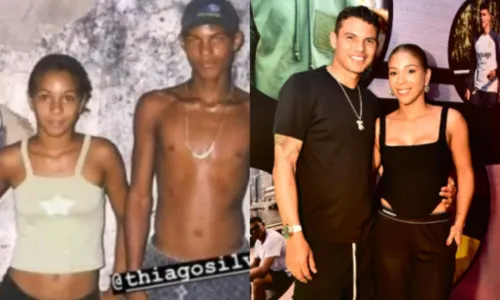 
				
					Esposa de Thiago Silva surpreende com antes e depois da fama; veja
				
				