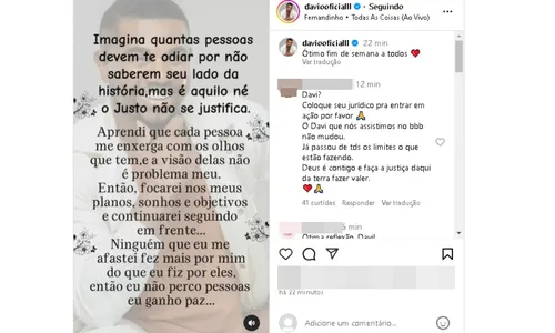 
				
					Ex-BBB Davi Brito acorda reflexivo após devolver carro de luxo
				
				