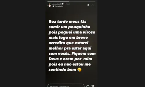 
				
					Affair de Davi cancela viagem para Salvador e ex-BBB revela motivo
				
				