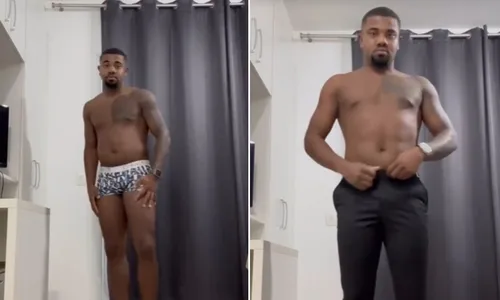 
				
					Ex-BBB Davi Brito sensualiza de cueca antes de receber prêmio
				
				