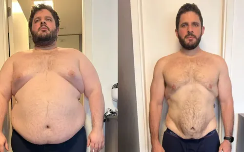 
				
					Ex-Masterchef exibe antes e depois após perder 83 kg: 'Sem cirurgia'
				
				