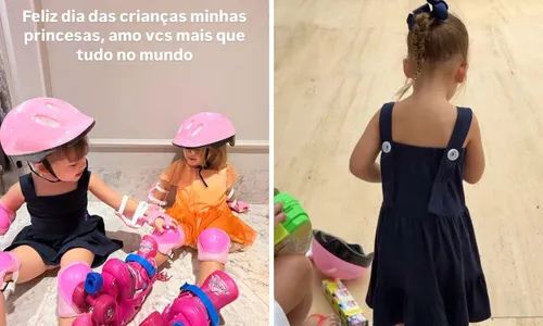 
				
					Filha de Virgínia ganha patins e se irrita com presente; veja vídeo
				
				