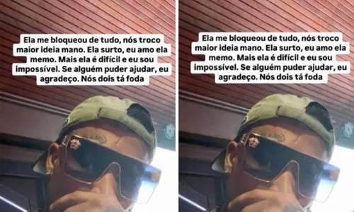 
				
					Gato Preto se declara para Bia Miranda e revela acordo: 'Ela surtou'
				
				