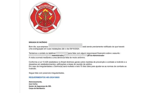 
				
					Golpe em Teixeira de Freitas usa falso e-mail do Corpo de Bombeiros
				
				