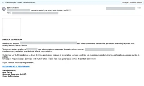 
				
					Golpe em Teixeira de Freitas usa falso e-mail do Corpo de Bombeiros
				
				