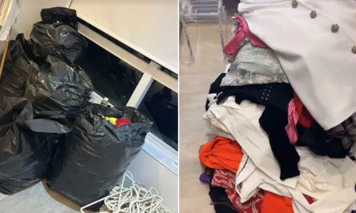 
				
					Graciele Lacerda se desfaz de roupas e planeja compras
				
				