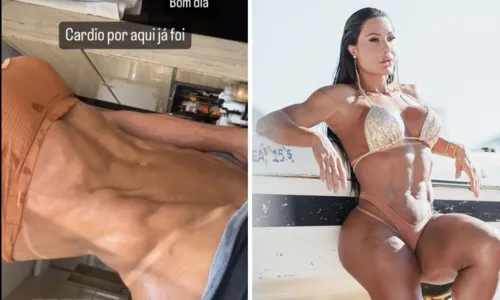 
				
					Gracyanne Barbosa choca com barriga seca após rotina de treinos
				
				