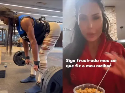 
				
					Gracyanne Barbosa perde trabalho por não emagrecer 10 kg: 'Frustrada'
				
				