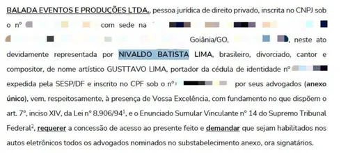 
				
					Gusttavo Lima tem verdadeiro estado civil revelado e choca fãs
				
				