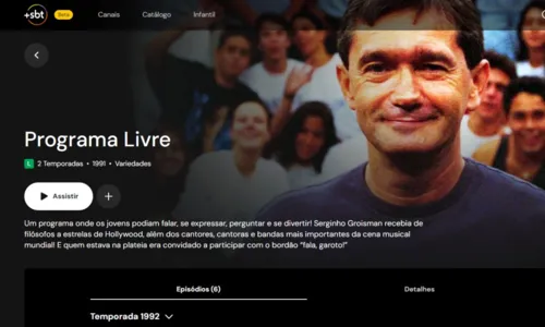 
				
					Hebe, Jô Soares e mais: saiba o que tem em streaming gratuito do SBT
				
				