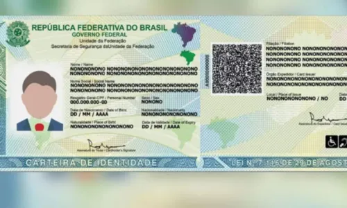 
				
					Início da emissão das novas Carteiras de Identidade é prorrogado na BA
				
				