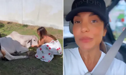 
				
					Ivete Sangalo reage após 'virar' vaca na fazenda de Nicole Bahls
				
				