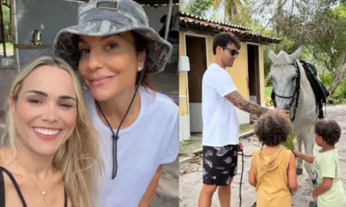 
				
					Ivete Sangalo visita fazenda de luxo na Bahia e posa para fotos
				
				