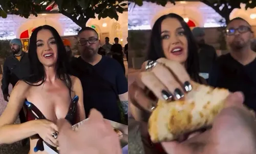 
				
					Katy Perry distribui pizza para fãs na porta de hotel do Rio
				
				