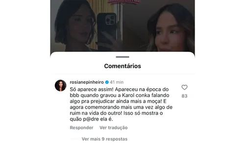 
				
					Kerline alfineta Deolane após prisão e Rosiane Pinheiro detona ex-BBB
				
				