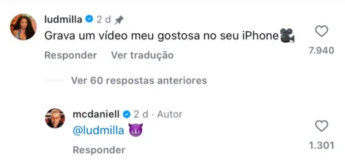 
				
					MC Daniel e Ludmilla em novo single 'Não Para': veja prévia
				
				